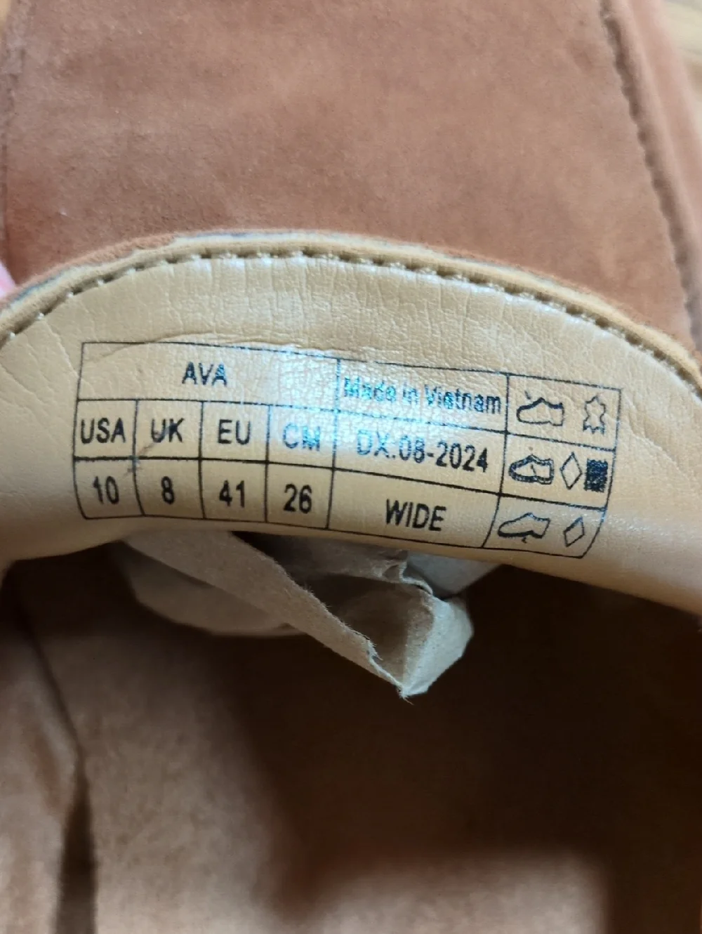 Vionic Ava Suede Wedge Loafer Brown Size 10 Wide - Picture 10 of 12
